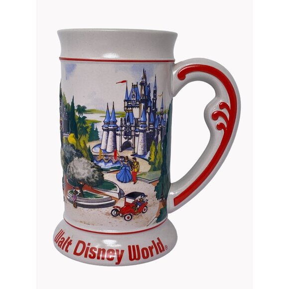 Vintage Walt Disney World Stein Mug  Tankard 3D Made In Brazil 6.5" - Picture 3 of 10